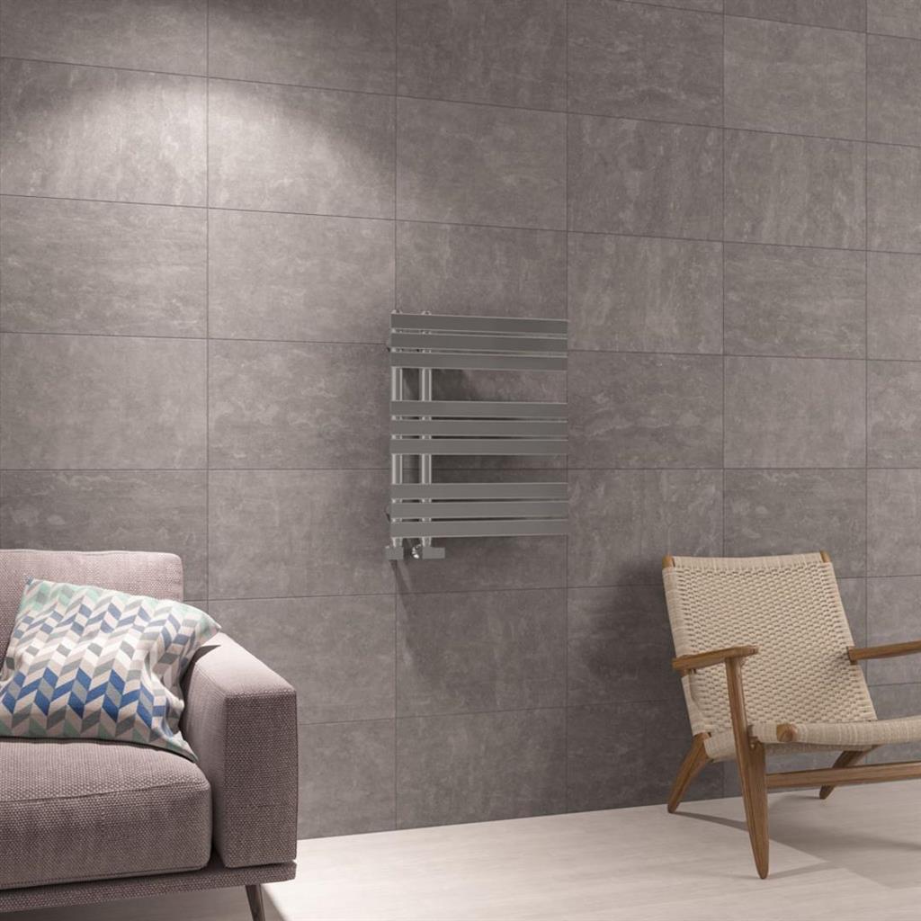 Eastbrook Leonardo Designer Towel Radiator 600mm x 500mm - Chrome - 41.0258 - TAP 'N' SHOWER