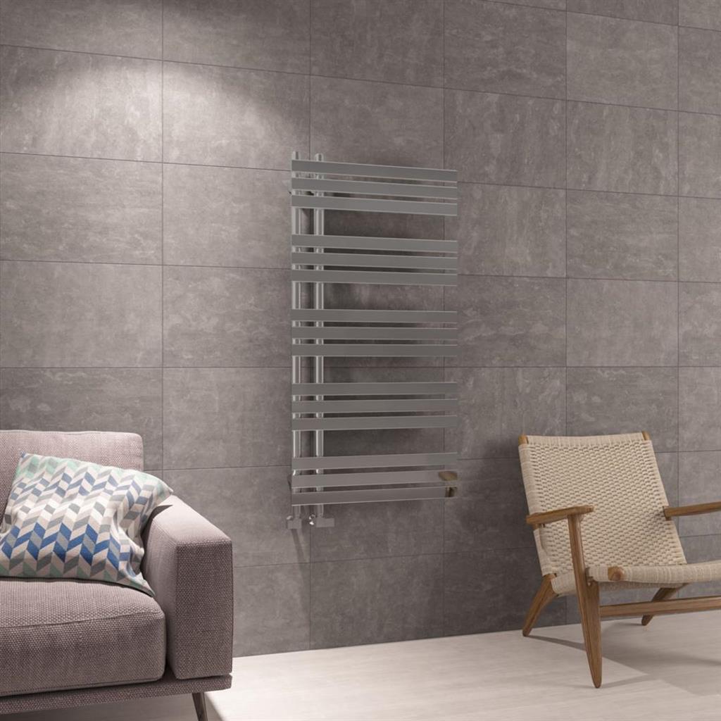 Eastbrook Leonardo Designer Towel Radiator 1200mm x 600mm - Chrome - 41.0264 - TAP 'N' SHOWER