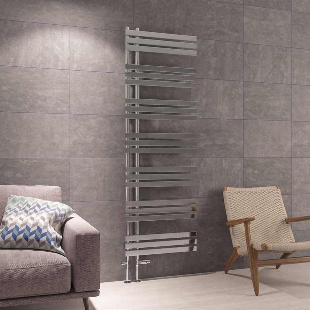 Eastbrook Leonardo Designer Towel Radiator 1800mm x 600mm - Chrome - 41.0265 - TAP 'N' SHOWER