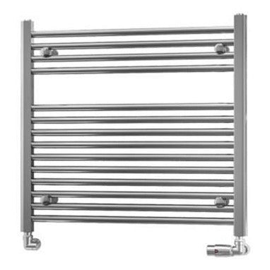 Eastbrook Biava 688mm x 750mm Straight Ladder Towel Radiator - Chrome - 41.0271 - TAP 'N' SHOWER