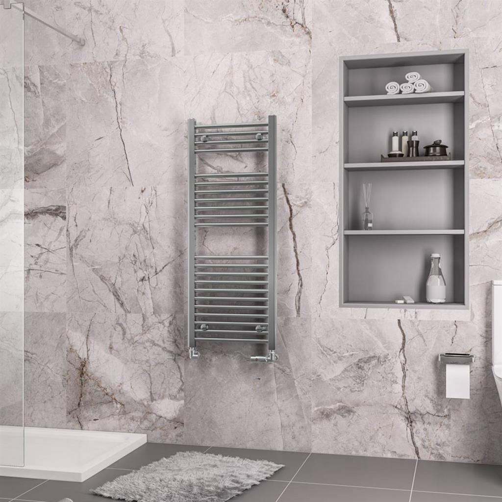 Eastbrook Biava Straight Ladder Towel Radiator 1118mm x 450mm - Chrome - 41.0272 - TAP 'N' SHOWER