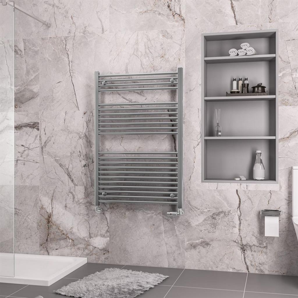 Eastbrook Biava Straight Ladder Towel Radiator 1118mm x 750mm - Chrome - 41.0274 - TAP 'N' SHOWER