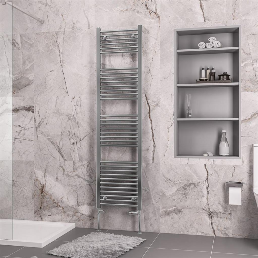 Eastbrook Biava Straight Ladder Towel Radiator 1720mm x 450mm - Chrome - 41.0275 - TAP 'N' SHOWER