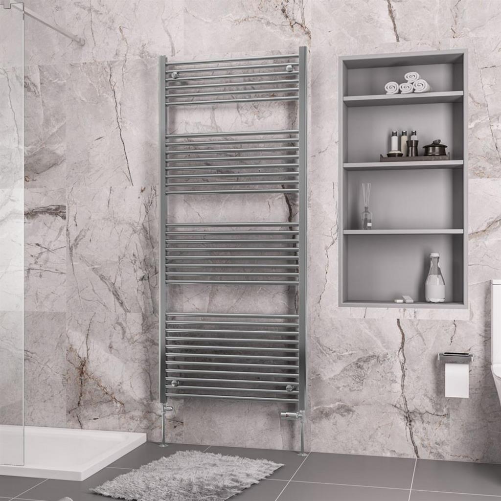 Eastbrook Biava 1720mm x 750mm Straight Ladder Towel Radiator - Chrome - 41.0277 - TAP 'N' SHOWER