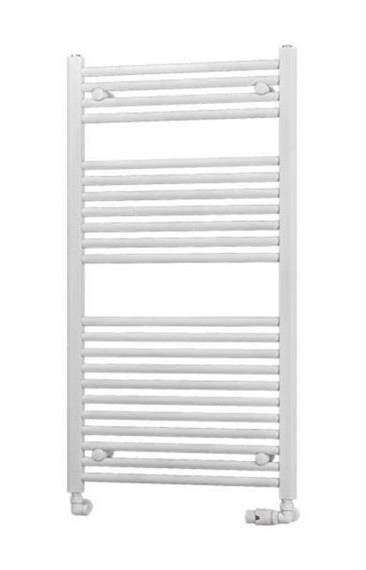 Eastbrook Biava Straight Ladder Towel Radiator - 1118mm x 600mm White - 41.0283 - TAP 'N' SHOWER