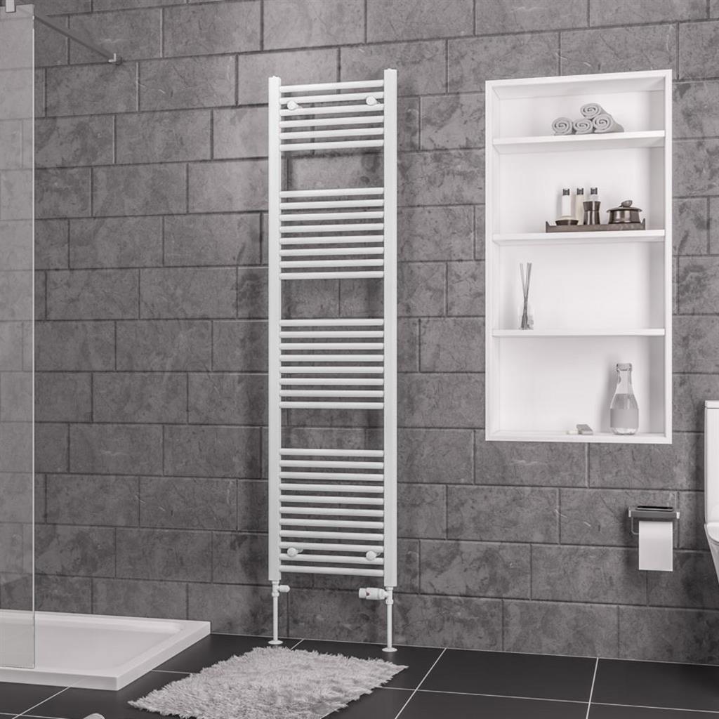 Eastbrook Biava Straight Ladder Towel Radiator 1720mm x 450mm - White - 41.0285 - TAP 'N' SHOWER