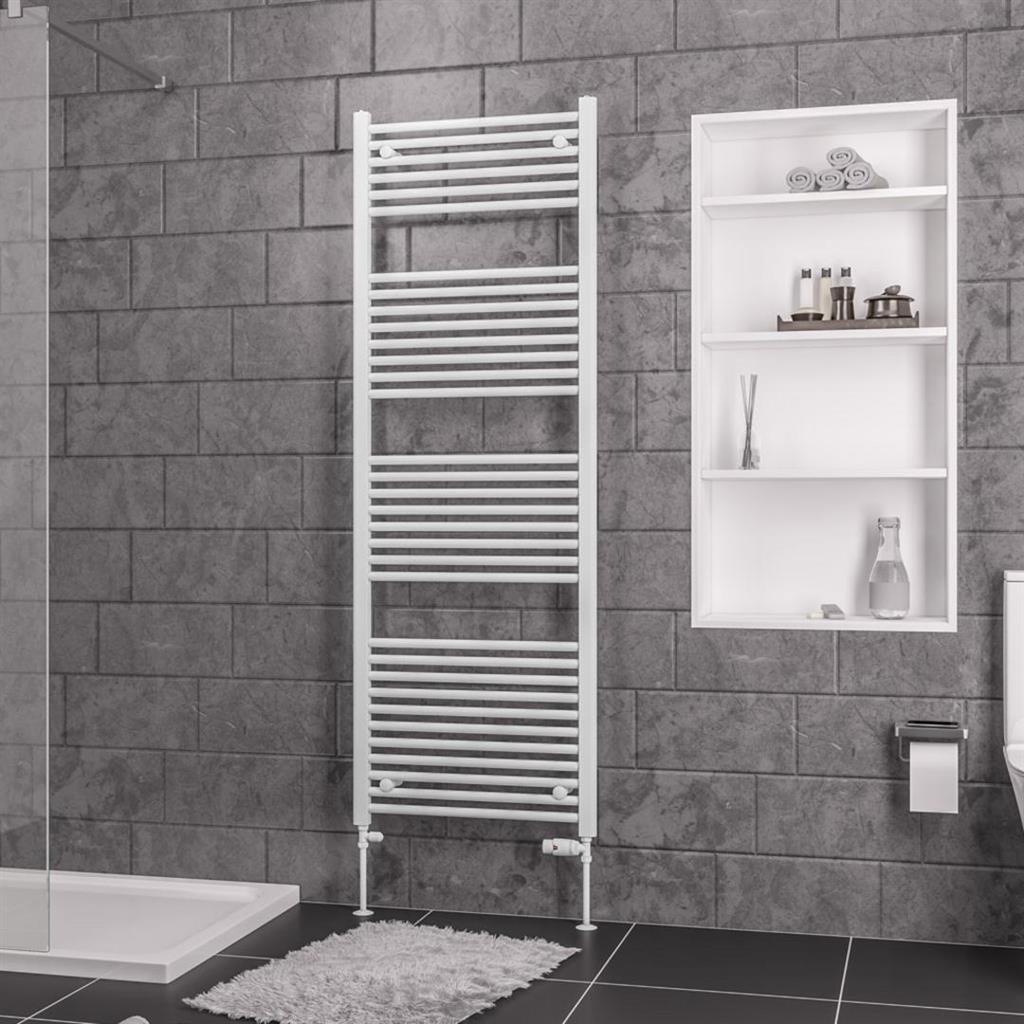 Eastbrook Biava Straight Ladder Towel Radiator 1720mm x 600mm - White - 41.0286 - TAP 'N' SHOWER