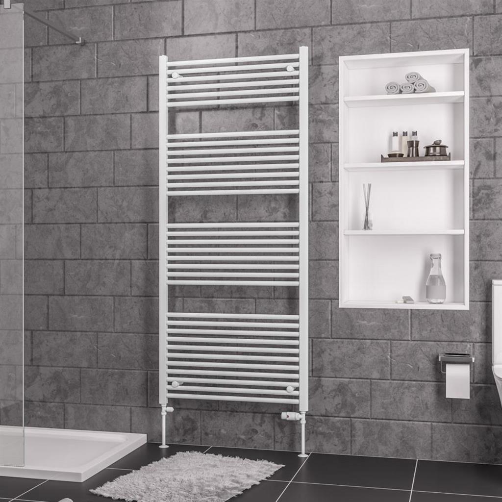 Eastbrook Biava 1720mm x 750mm Straight Ladder Towel Radiator - White - 41.0287 - TAP 'N' SHOWER