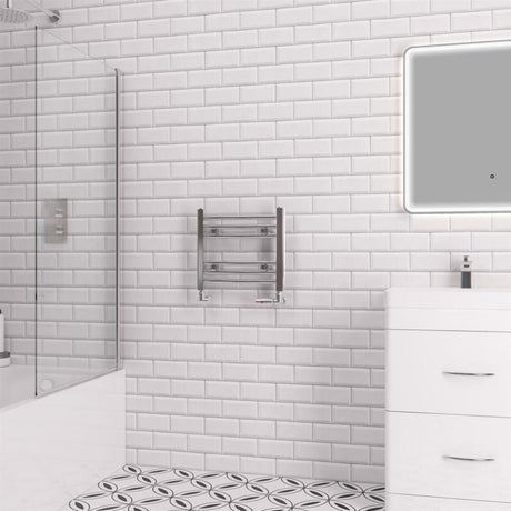 Eastbrook Biava 360mm x 400mm Curved Ladder Towel Radiator - Chrome - 41.0288 - TAP 'N' SHOWER