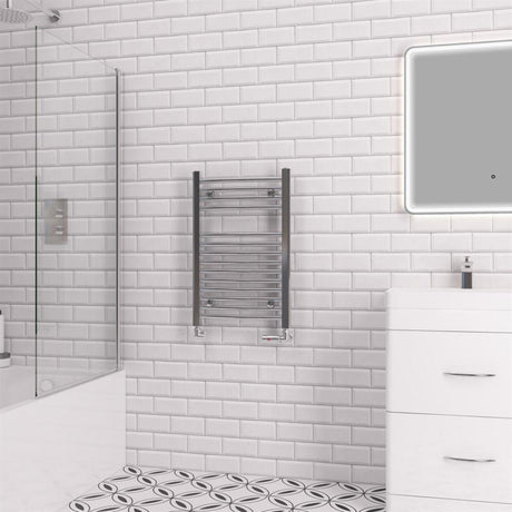 Eastbrook Biava 688mm x 450mm Curved Ladder Towel Radiator - Chrome - 41.0289 - TAP 'N' SHOWER