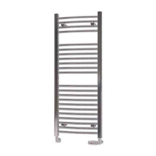 Eastbrook Biava 1118mm x 450mm Curved Ladder Towel Radiator - Chrome - 41.0292 - TAP 'N' SHOWER