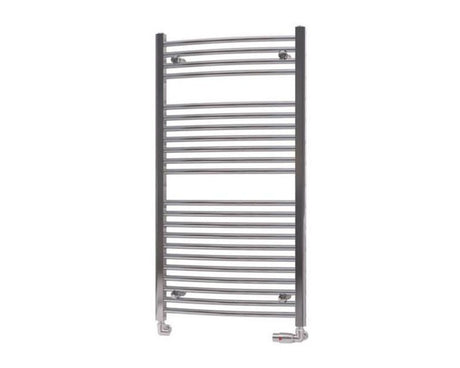 Eastbrook Biava 1118mm x 600mm Curved Ladder Towel Radiator - Chrome - 41.0293 - TAP 'N' SHOWER