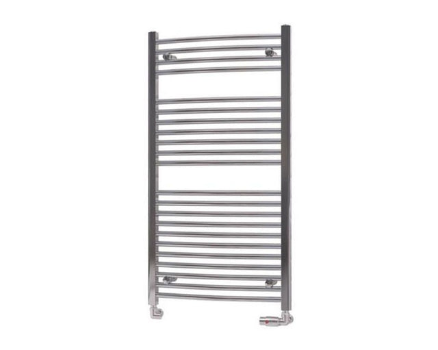 Eastbrook Biava 1118mm x 600mm Curved Ladder Towel Radiator - Chrome - 41.0293 - TAP 'N' SHOWER