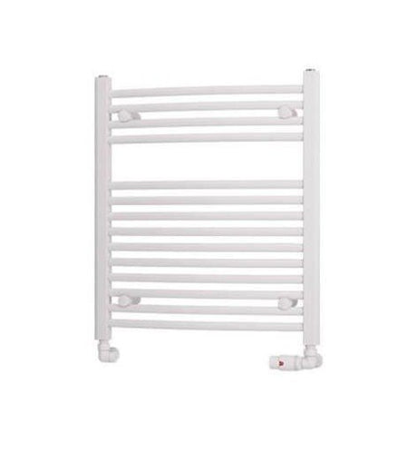 Eastbrook Biava 688mm x 600mm Curved Ladder Towel Radiator - White - 41.0300 - TAP 'N' SHOWER