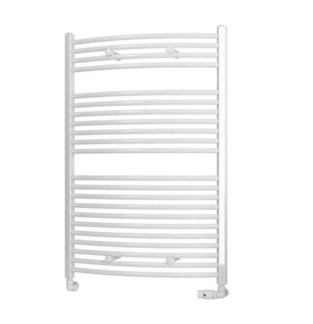 Eastbrook Biava 1118mm x 750mm Curved Ladder Towel Radiator - White - 41.0304 - TAP 'N' SHOWER