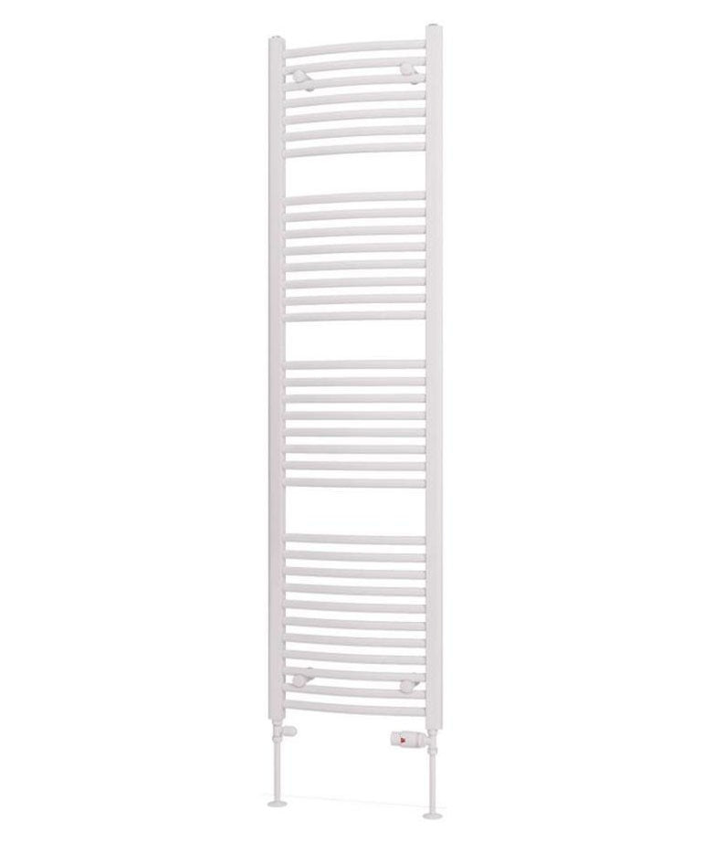 Eastbrook Biava 1720mm x 450mm Curved Ladder Towel Radiator - White - 41.0305 - TAP 'N' SHOWER