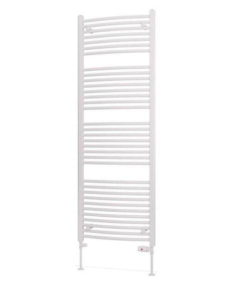 Eastbrook Biava 1720mm x 600mm Curved Ladder Towel Radiator - White - 41.0306 - TAP 'N' SHOWER