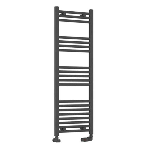 Eastbrook Wendover Straight Ladder Towel Radiator 1200mm x 400mm - Matt Anthracite - 41.0323 - TAP 'N' SHOWER