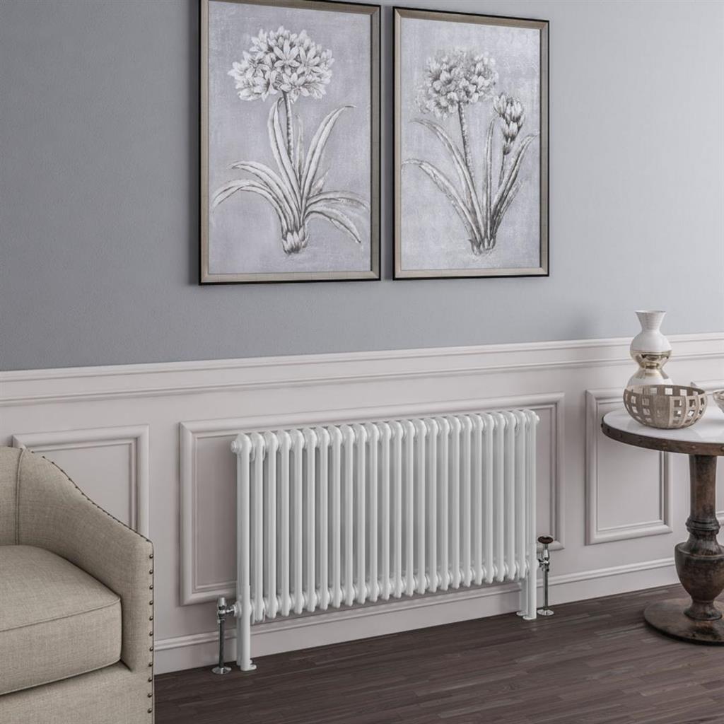 Eastbrook Imperia 2 Column Horizontal Radiator 1145mm x 600mm - Gloss White - 41.0337 - TAP 'N' SHOWER