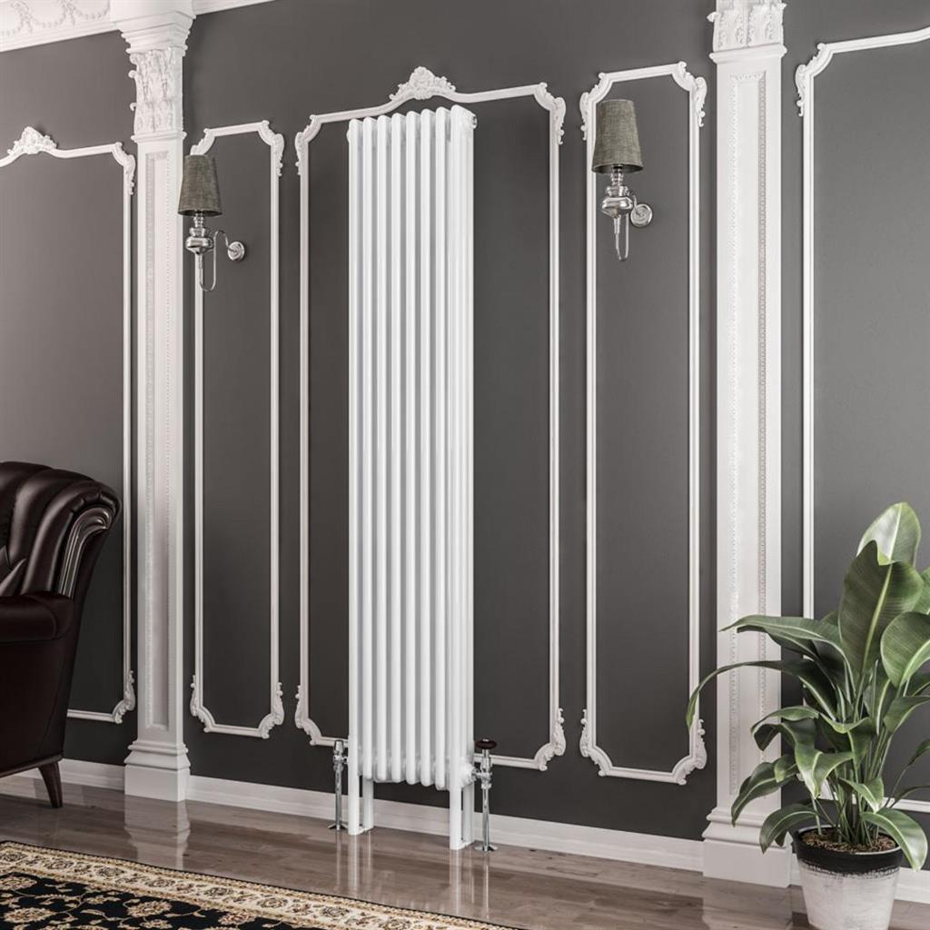Eastbrook Imperia 3 Column Vertical Radiator 380mm x 1800mm - Gloss White - 41.0351 - TAP 'N' SHOWER
