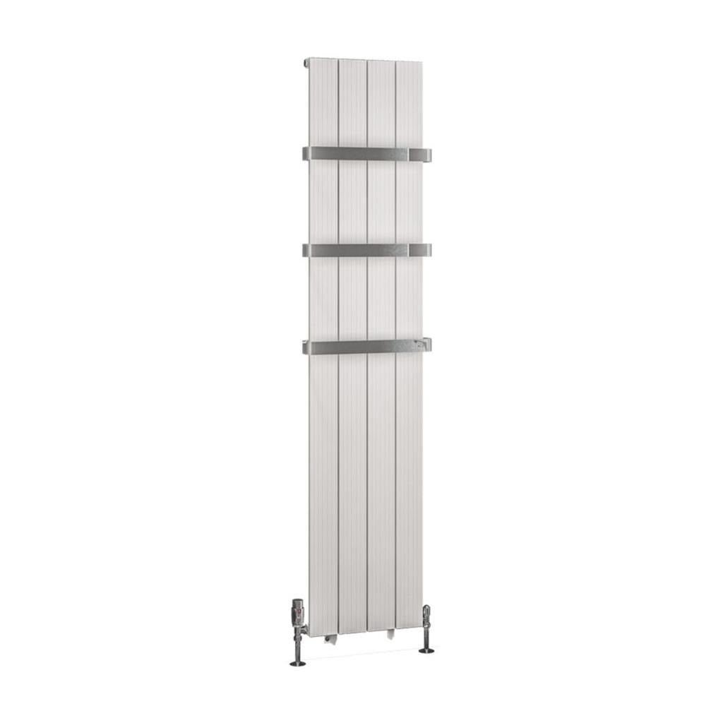 Eastbrook Mersey Aluminium Vertical Radiator 1800mm x 375mm - Matt White - 41.0450 - TAP 'N' SHOWER
