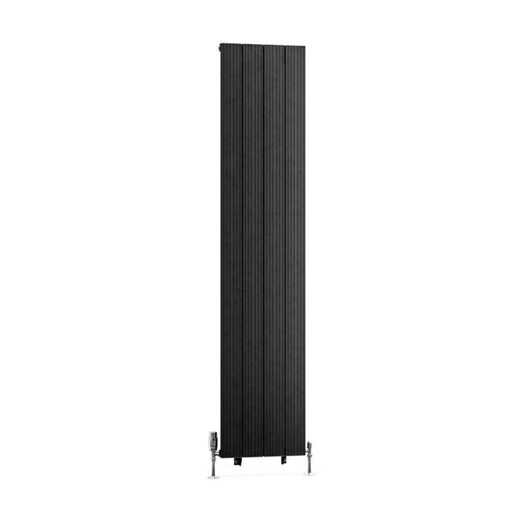 Eastbrook Mersey Aluminium Vertical Radiator 1800mm x 375mm - Matt Anthracite - 41.0455 - TAP 'N' SHOWER