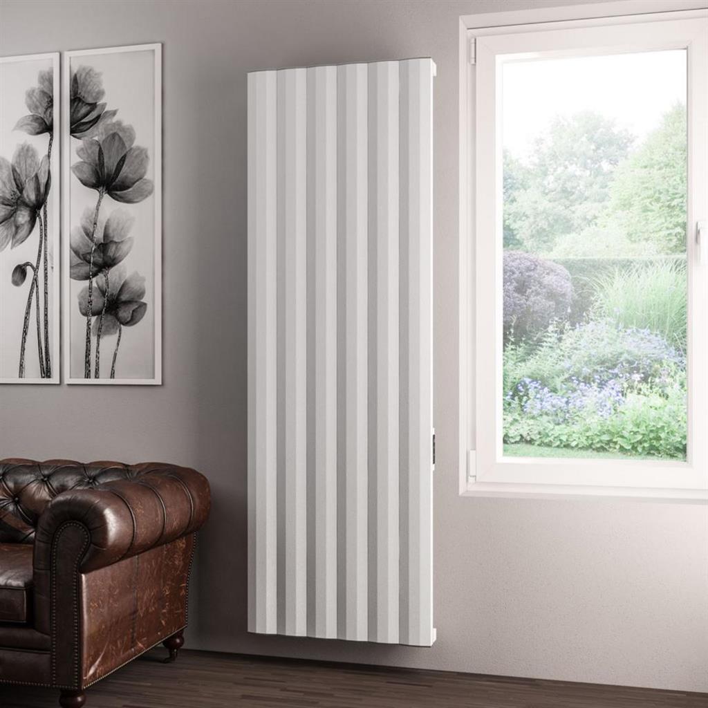 Eastbrook Derwent Dry Element Aluminium Vertical Radiator 1800mm x 604mm - Matt White - 41.0492 - TAP 'N' SHOWER