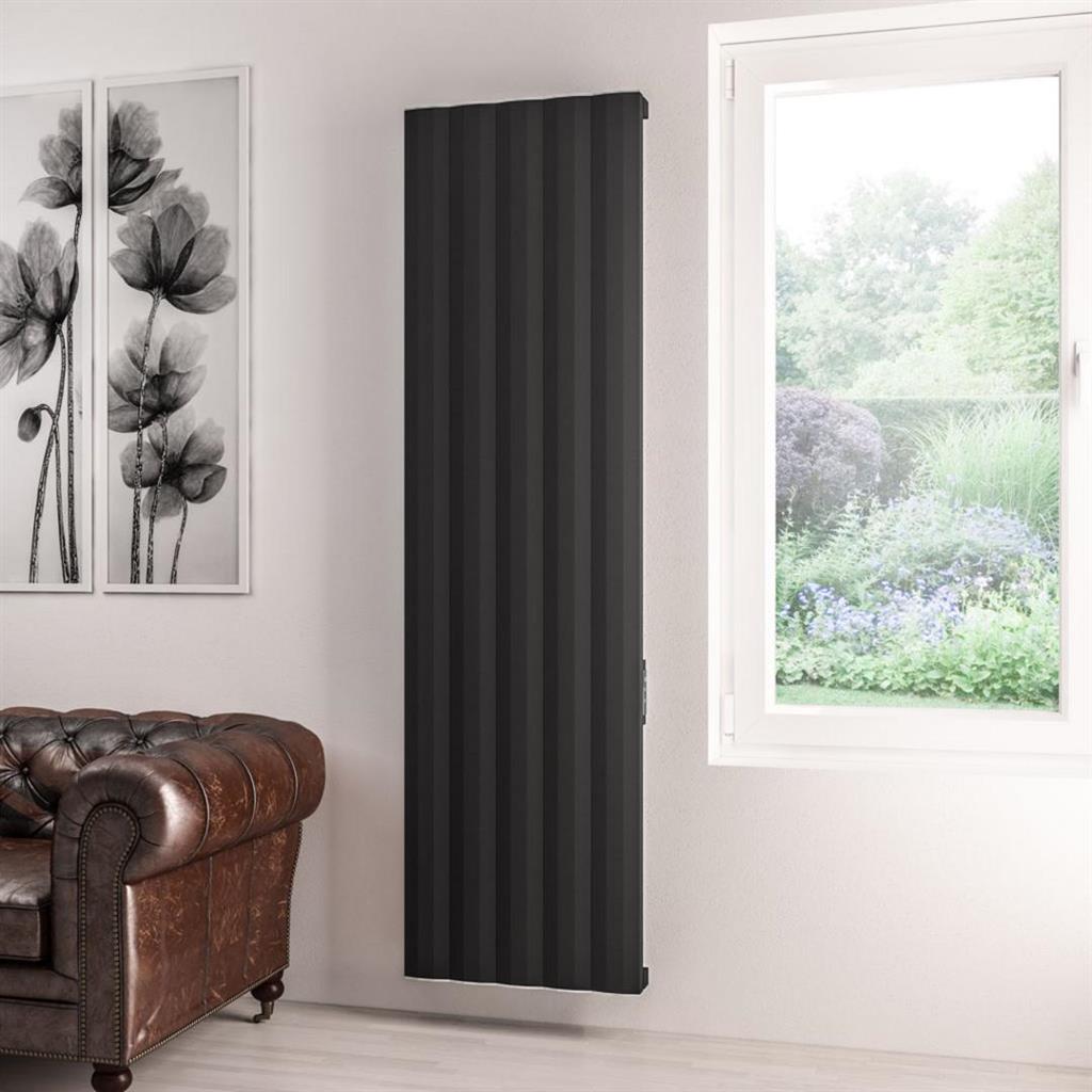Eastbrook Derwent Dry Element Aluminium Radiator 1800 x 504 - Matt Black - 41.0499 - TAP 'N' SHOWER
