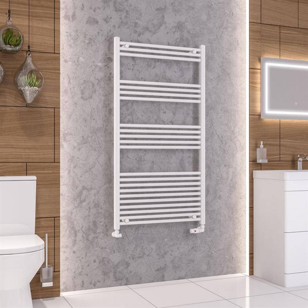 Eastbrook Wendover Straight Ladder Radiator 1400mm x 750mm - Chrome - 41.0624 - TAP 'N' SHOWER