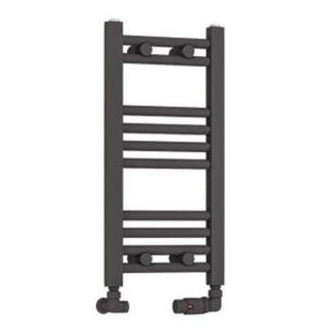 Eastbrook Wendover Straight Ladder Radiator 600mm x 300mm - Matt Anthracite - 41.0631 - TAP 'N' SHOWER