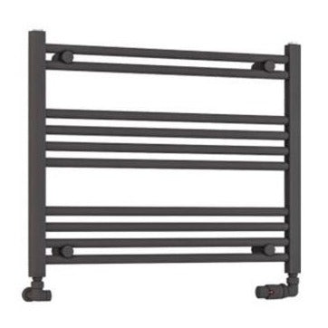 Eastbrook Wendover Straight Ladder Radiator 600mm x 750mm - Matt Anthracite - 41.0632 - TAP 'N' SHOWER