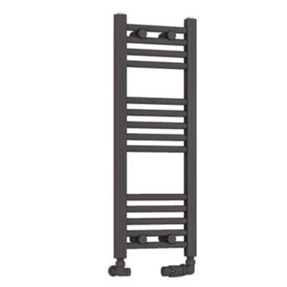 Eastbrook Wendover Straight Ladder Radiator 800mm x 300mm - Matt Anthracite - 41.0635 - TAP 'N' SHOWER