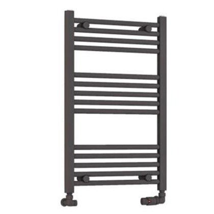 Eastbrook Wendover Straight Ladder Radiator 800mm x 500mm - Matt Anthracite - 41.0637 - TAP 'N' SHOWER