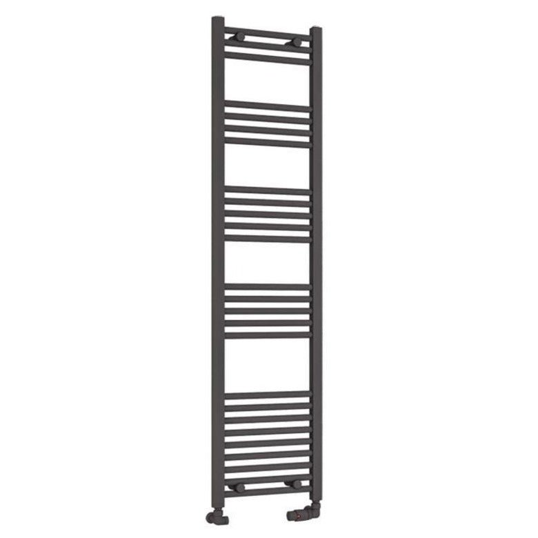 Eastbrook Wendover Straight Ladder Radiator 1600mm x 400mm - Matt Anthracite - 41.0653 - TAP 'N' SHOWER