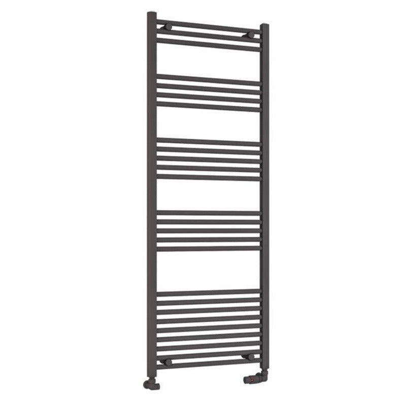 Eastbrook Wendover Straight Ladder Radiator 1600mm x 600mm - Matt Anthracite - 41.0655 - TAP 'N' SHOWER