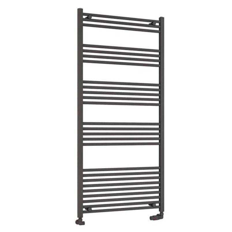 Eastbrook Wendover Straight Ladder Radiator 1600mm x 750mm - Matt Anthracite - 41.0656 - TAP 'N' SHOWER