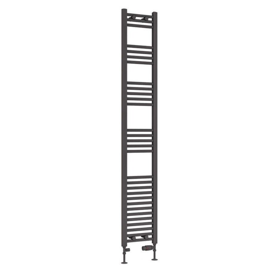 Eastbrook Wendover Straight Ladder Radiator 1800mm x 300mm - Matt Anthracite - 41.0657 - TAP 'N' SHOWER