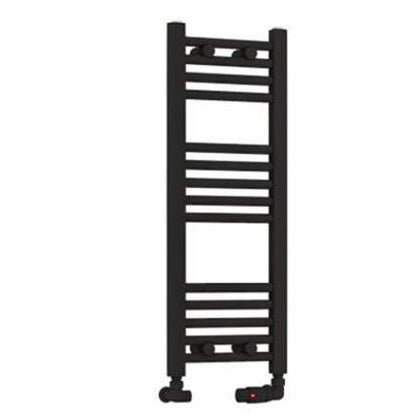 Eastbrook WendoverStraight Ladder Radiator 800mm x 300mm - Matt Black - 41.0668 - TAP 'N' SHOWER