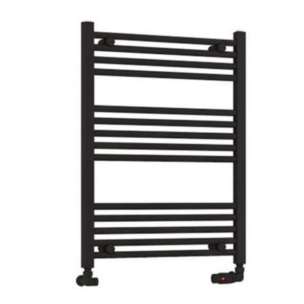 Eastbrook Wendover Straight Ladder Radiator 800mm x 600mm - Matt Black - 41.0671 - TAP 'N' SHOWER