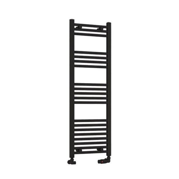 Eastbrook Wendover Straight Ladder Radiator 1200mm x 400mm - Matt Black - 41.0679 - TAP 'N' SHOWER