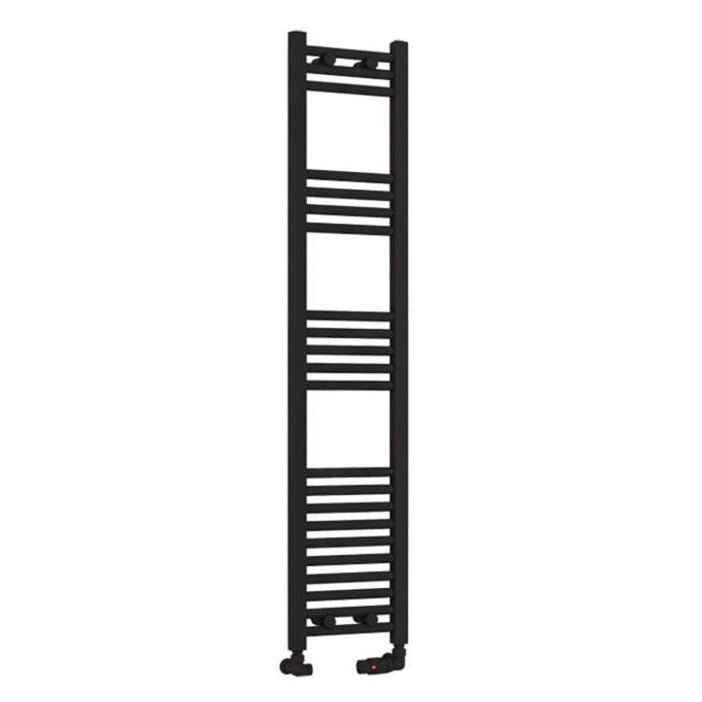 Eastbrook Wendover Straight Ladder Radiator 1400mm x 300mm - Matt Black - 41.0683 - TAP 'N' SHOWER