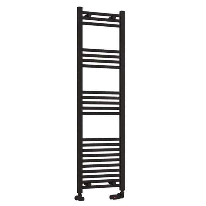 Eastbrook WendoverStraight Ladder Radiator 1400mm x 400mm - Matt Black - 41.0684 - TAP 'N' SHOWER