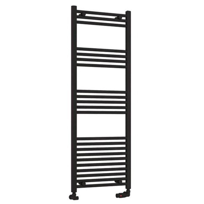 Eastbrook Wendover Straight Ladder Radiator 1400mm x 500mm - Matt Black - 41.0685 - TAP 'N' SHOWER