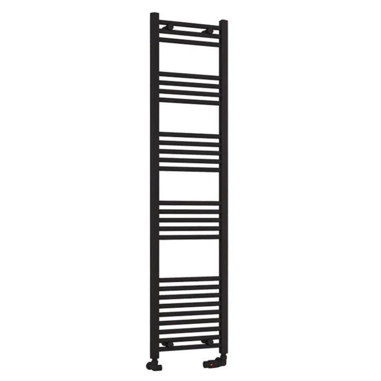 Eastbrook Wendover Straight Ladder Radiator1600mm x 400mm - Matt Black - 41.0689 - TAP 'N' SHOWER