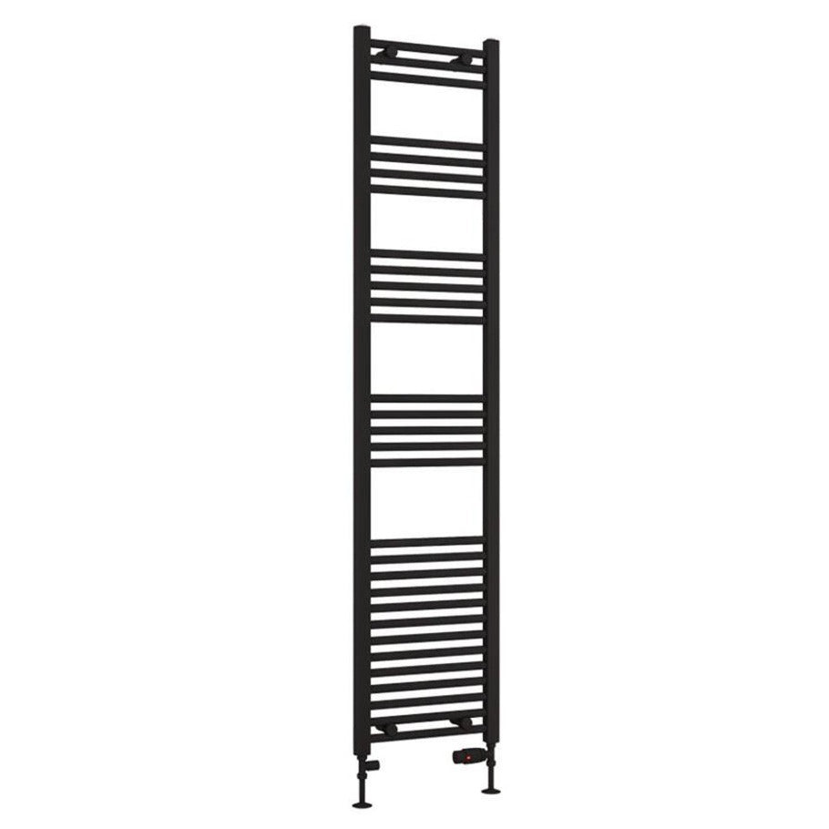 Eastbrook Wendover Straight Ladder Radiator 1800mm x 400mm - Matt Black - 41.0694 - TAP 'N' SHOWER