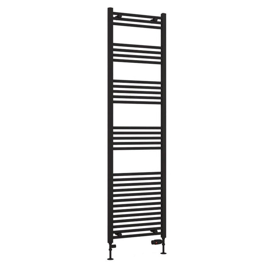 Eastbrook Wendover Straight Ladder Radiator 1800mm x 500mm - Matt Black - 41.0695 - TAP 'N' SHOWER