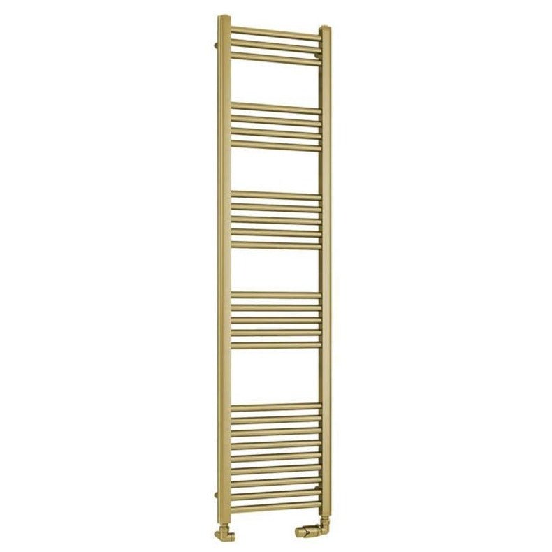 Eastbrook Wendover Straight Ladder Radiator 1600mm x 400mm - Brushed Brass - 41.0707 - TAP 'N' SHOWER