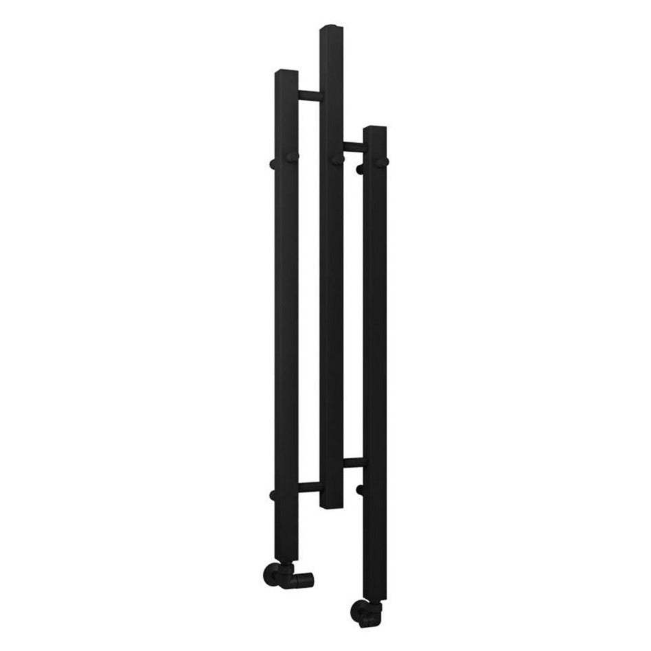 Eastbrook Conwy Designer Radiator 1200mm x 220mm - Matt Black - 41.0713 - TAP 'N' SHOWER