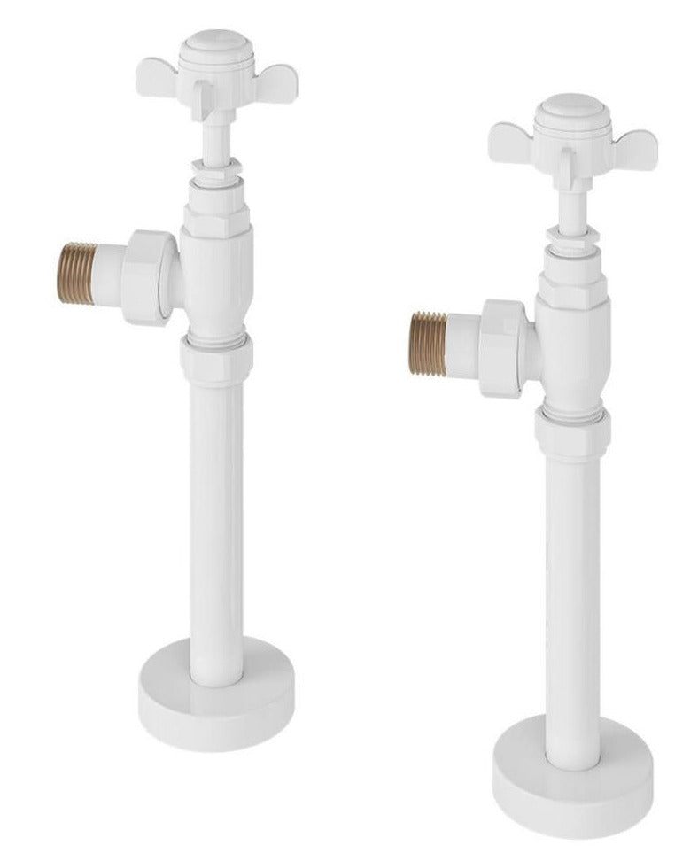 Eastbrook Traditional Valves & Tails - Gloss White - 41.0729 - TAP 'N' SHOWER