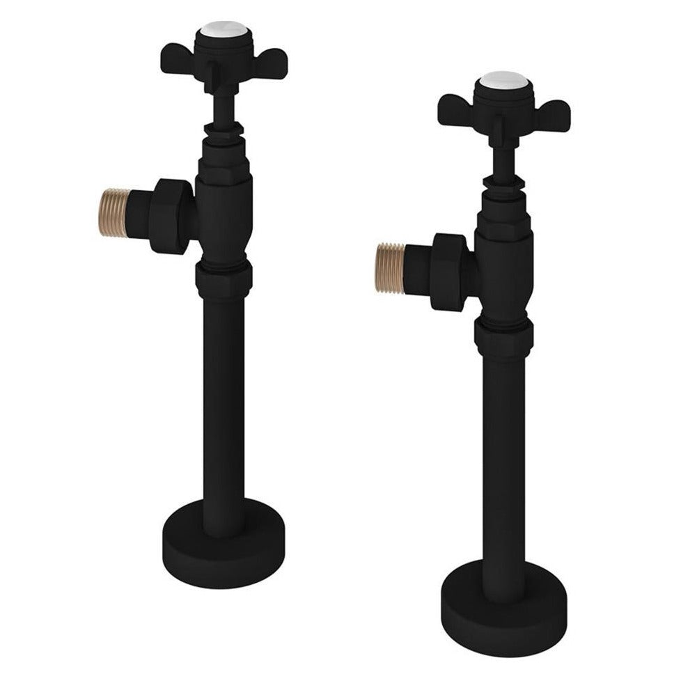 Eastbrook Traditional Valves & Tails - Matt Black - 41.0731 - TAP 'N' SHOWER